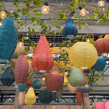 Lumiz solar lampion mosaic zwart can Ø30 cm - afbeelding 3