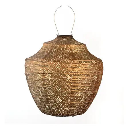 Lumiz solar lampion topaze goud crown Ø40 cm - afbeelding 1