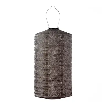 Lumiz solar lampion mosaic taupe cylinder Ø28 cm - afbeelding 1