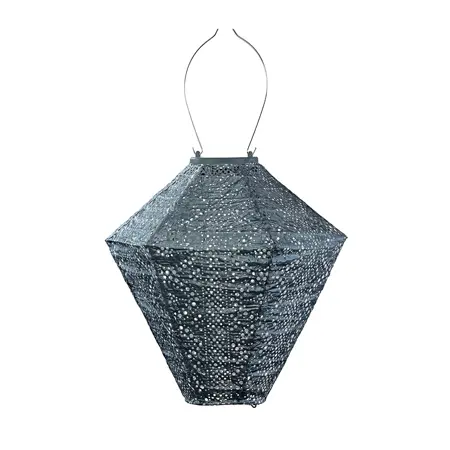 Lumiz solar lampion lace grijs/blauw diamond Ø28 cm - afbeelding 1