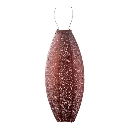 Lumiz solar lampion paisley koper ovaal Ø20 cm - afbeelding 1