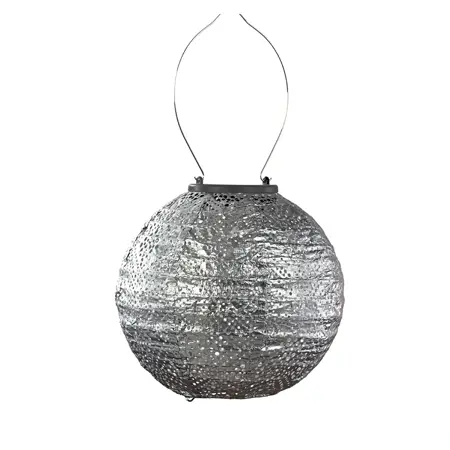 Lumiz solar lampion topaze zilver rond Ø20 cm - afbeelding 1