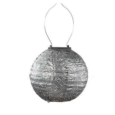 Lumiz solar lampion topaze zilver rond Ø20 cm - afbeelding 1