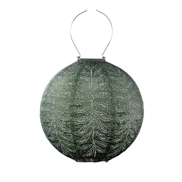 Lumiz solar lampion folia sage groen rond Ø30 cm - afbeelding 1