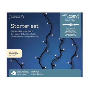 Starter set 100 LED warm wit - afbeelding 2