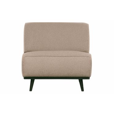 Statement fauteuil bouclé beige - afbeelding 1