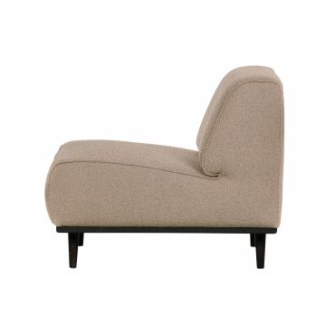 Statement fauteuil bouclé beige - afbeelding 3