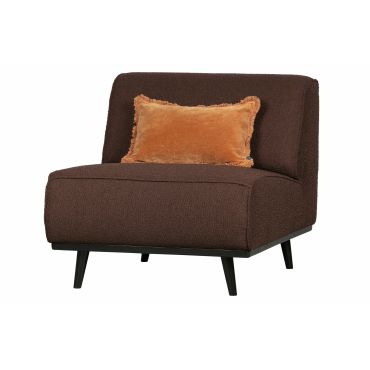 Statement fauteuil bouclé coffee - afbeelding 5