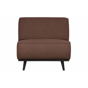 Statement fauteuil bouclé coffee - afbeelding 1