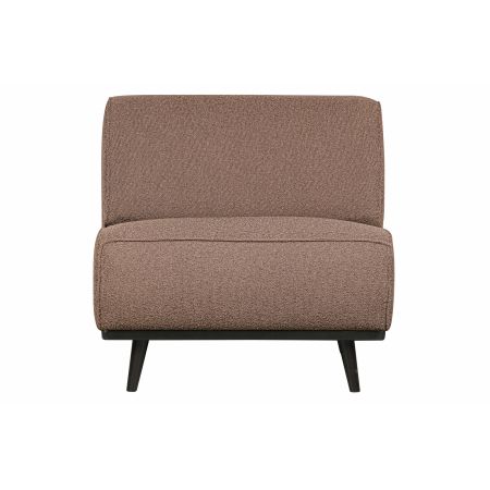 Statement fauteuil bouclé nougat - afbeelding 1