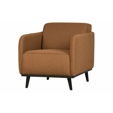 Statement fauteuil met arm bouclé butter - afbeelding 2