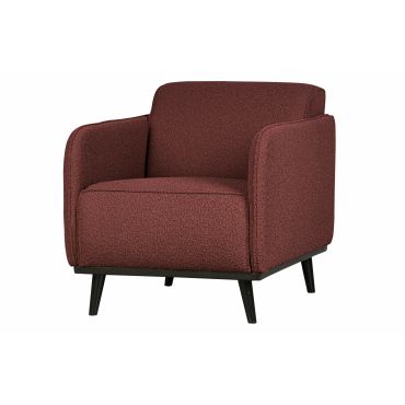 Statement fauteuil met arm bouclé chestnut - afbeelding 2