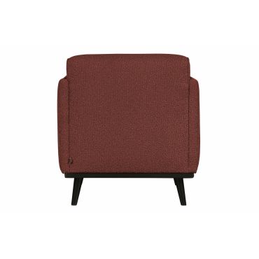 Statement fauteuil met arm bouclé chestnut - afbeelding 4