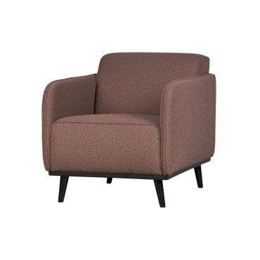 Statement fauteuil met arm bouclé coffee - afbeelding 2