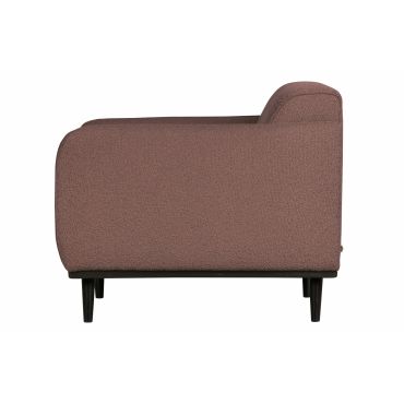 Statement fauteuil met arm bouclé coffee - afbeelding 3