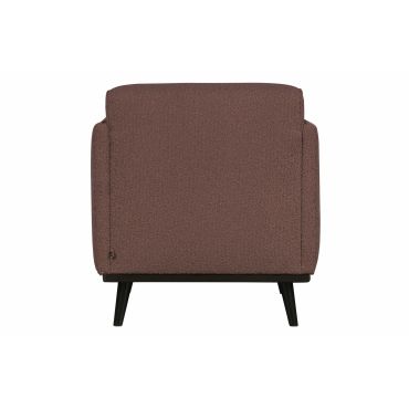 Statement fauteuil met arm bouclé coffee - afbeelding 4