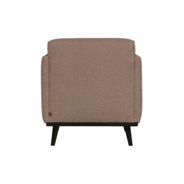 Statement fauteuil met arm bouclé nougat - afbeelding 3