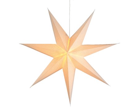 Ster papier wit met LED