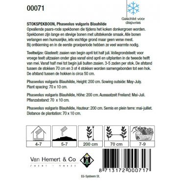 Stokspekboon Blauhilde, 30 gr. - afbeelding 2