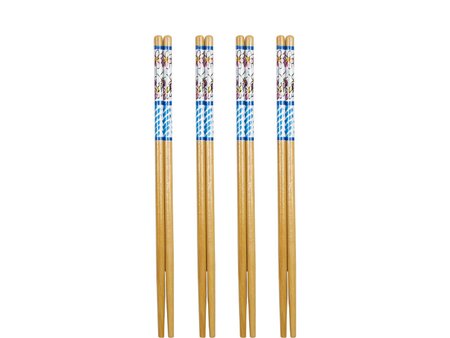 Blond Amsterdam sushi chopsticks blue stripes - afbeelding 1