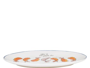 Blond Amsterdam sushi ovaal serveerbord 'You’re shrimply the best' - afbeelding 2