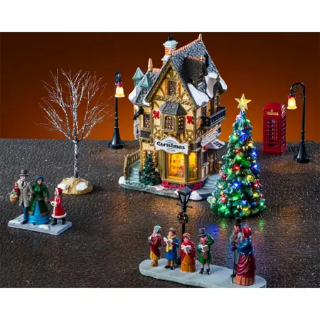Lemax tannenbaum christmas shoppe set
