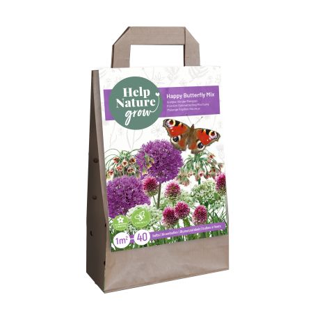 Tas Help Nature Grow, vlindermengsel - afbeelding 1