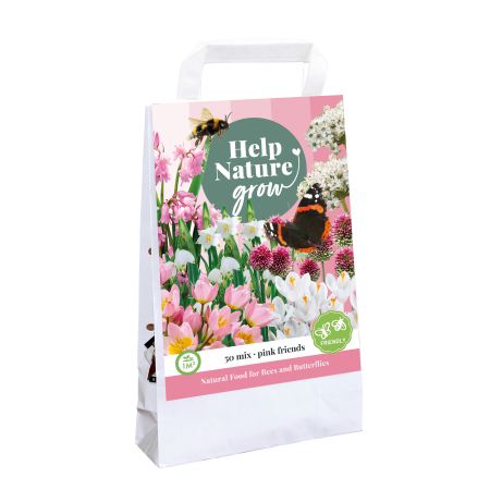 Tas Pink Friends 'Help Nature Grow' - afbeelding 1