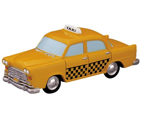 Lemax kerstdorp figuur 'Taxi Cab'