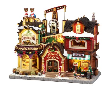 Lemax kersthuisje 'The Holly Jolly Chocolatier & Mrs. Claus Coffee Shop'