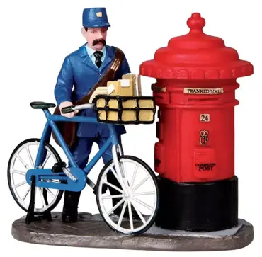Lemax the postman kerstdorp figuur