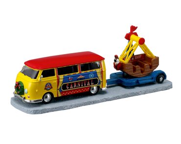 Lemax kerstdorp figuur 'Towing Van With Carnival Ride'