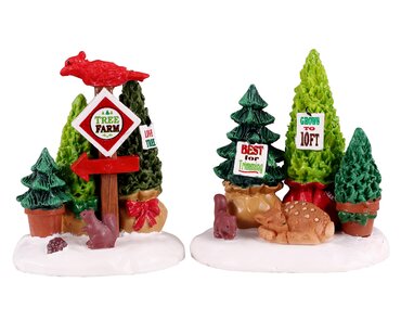 Lemax kerstdorp figuur 'Tree Farm Display'