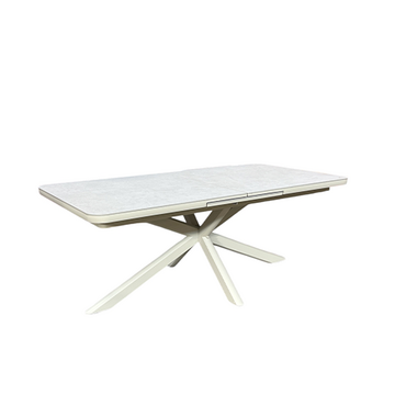 Trestino uitschuifbare tuintafel Kolding 200-260x100cm latte - afbeelding 1