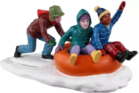 Lemax tubing trio kerstdorp figuur