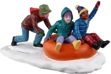 Lemax tubing trio kerstdorp figuur