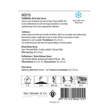 Tuinboon Oscar, 60 gr. - afbeelding 2