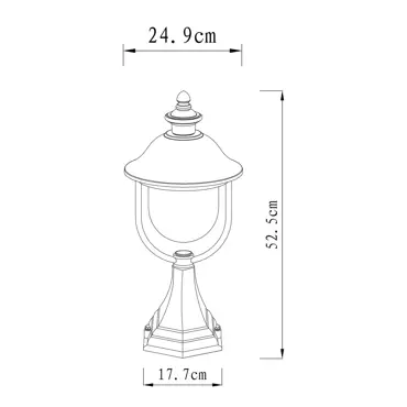 Tuinlamp sokkel Bologna - afbeelding 2