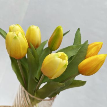 Tulpenbosje 7 stuks - geel - afbeelding 2