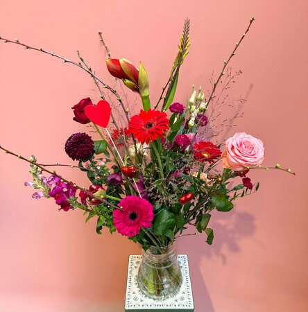 Valentijnsboeket klein - afbeelding 1