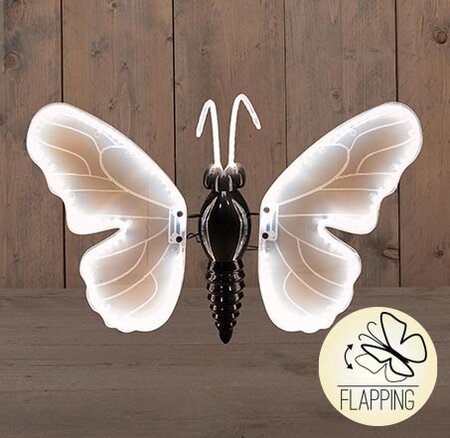 Anna's Collection Bewegende Led Vlinder 40 cm