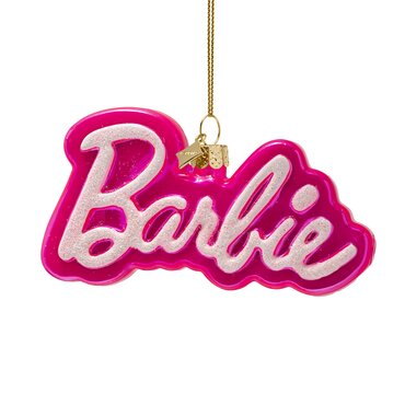 Vondels kersthanger Barbie logo