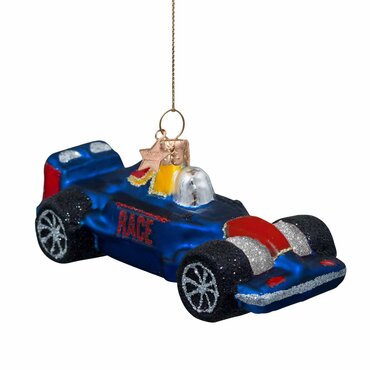Vondels kersthanger raceauto - afbeelding 1