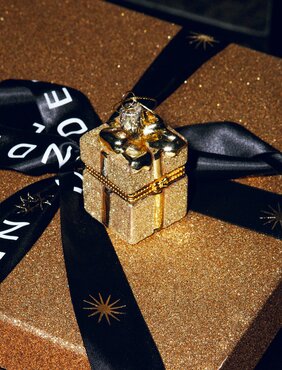 Vondels kersthanger cadeautje goud - afbeelding 6
