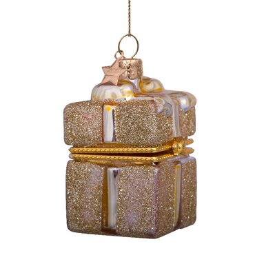 Vondels kersthanger cadeautje goud - afbeelding 5