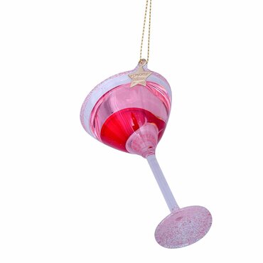 Vondels kersthanger pink cosmopolitan cocktail - afbeelding 2