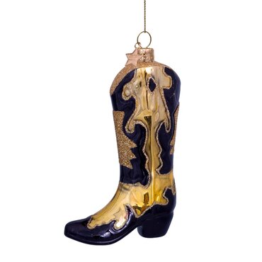 Vondels kersthanger cowboylaars zwart/goud - afbeelding 3