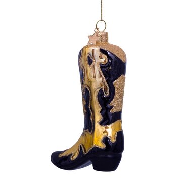 Vondels kersthanger cowboylaars zwart/goud - afbeelding 4