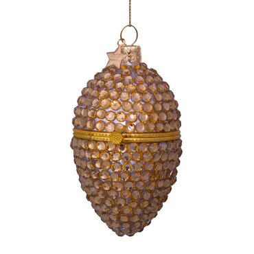 Vondels kersthanger faberge ei goud glitter - afbeelding 1