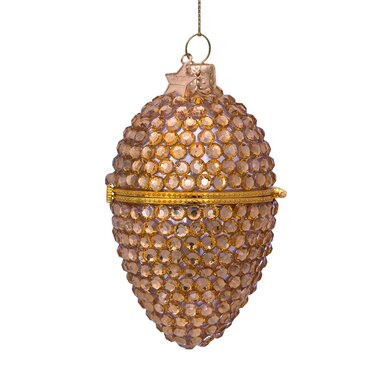 Vondels kersthanger faberge ei goud glitter - afbeelding 2